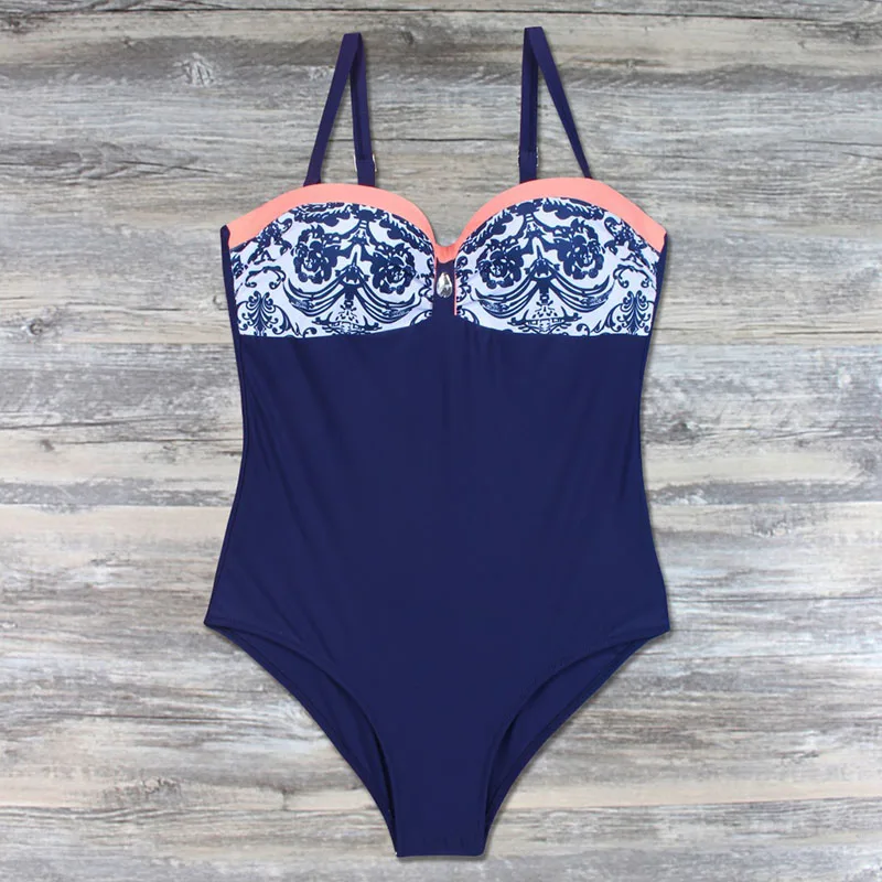 

One-piece plus size swimsuit ladies 2020 solid color sexy tights swimsuit push-ups push-up Monokini solid swimsuit beachwear