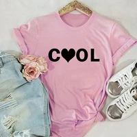 wish ebay european and american short sleeved pure 100cotton womens t shirt hot letter love printing o neck