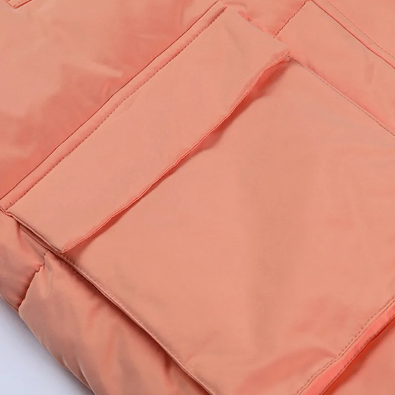 

2020 Winter Fashion Women Cotton-Padded Jacket Thicken Warm Female Mid-long Hooded Coat Ladies Loose Solid Parkas Ropa De Mujer