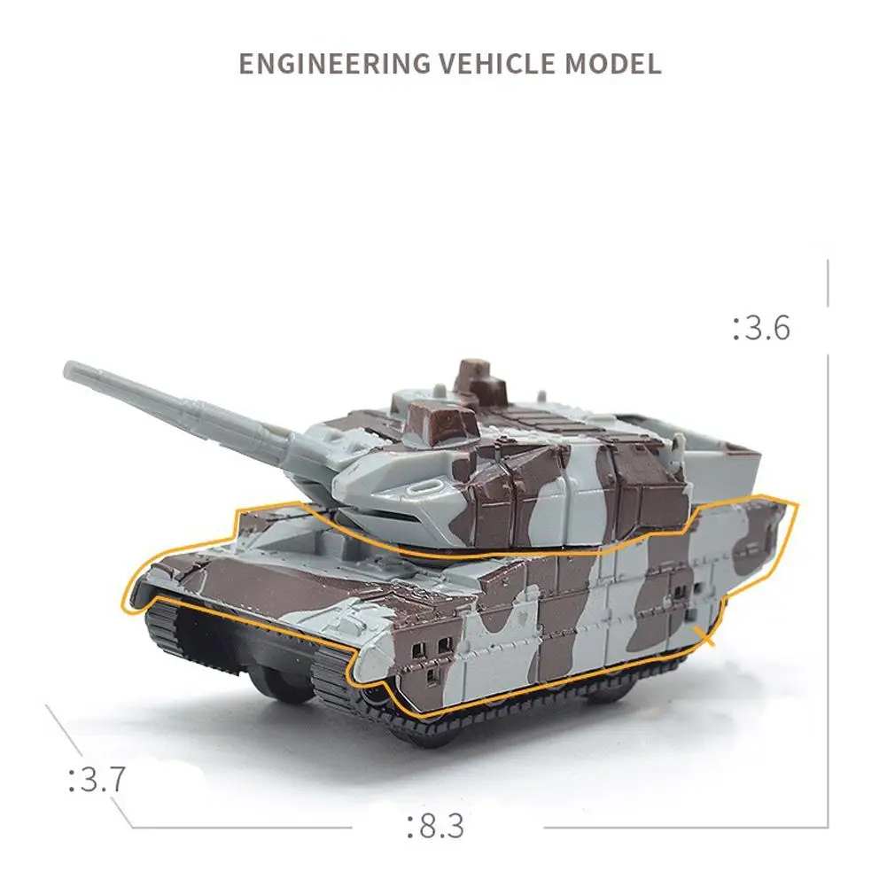 

RCtown 4pcs/set Die-cast Truck Army Vehicle Mini Battle Car Toy Set