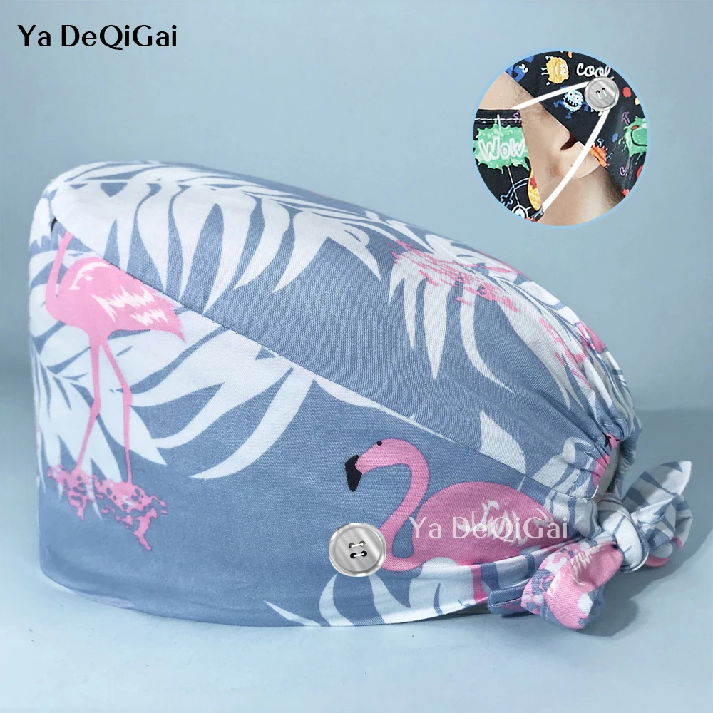 

Scrubs Caps Pet Shop Beauty Salon Cleaning Cap Wholesale Prices Cotton High Quality Pet Grooming Medical Nursing Working Cap