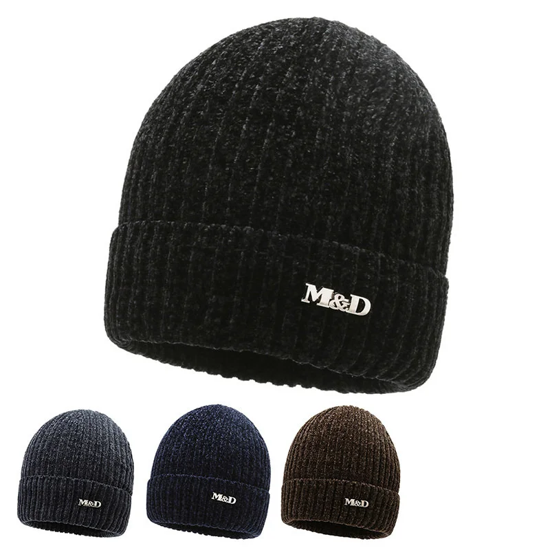 

Женская Повседневная облегающая шапка модные зимние шляпы для мужчин и женщин, теплая вязаная зимняя шапка, однотонная облегающая шапка в с...