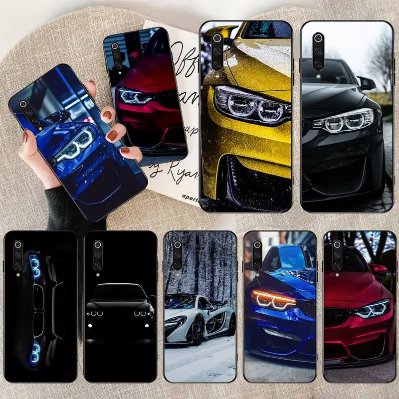 Синий красный автомобиль для Bmw DIY Роскошный чехол телефона Xiaomi Mi10 10Pro 10 lite Mi9 9SE 8SE