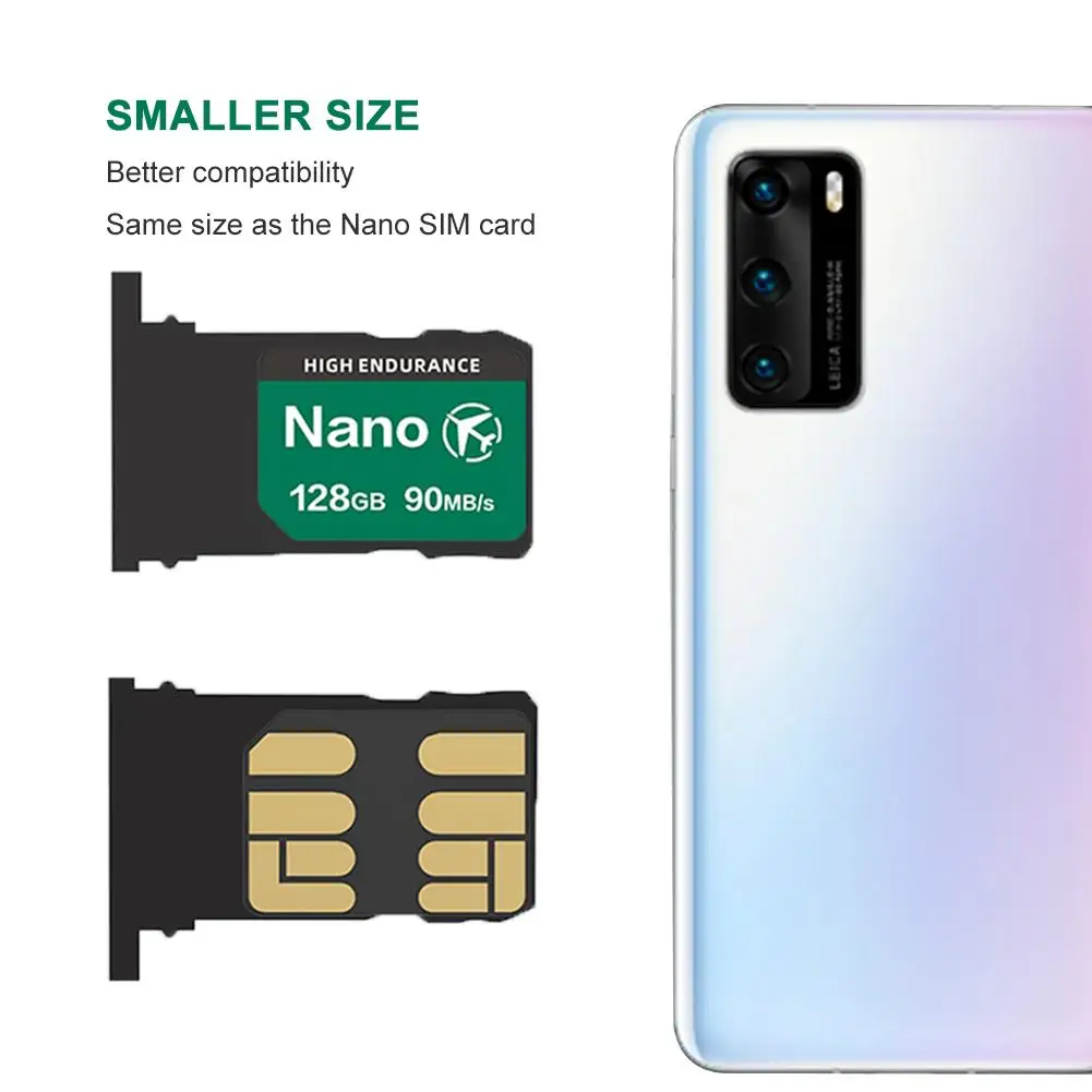 

2020 Newest NM Card Read 90MB/s 128GB Nano Memory Card Apply For 5G Huawei P40 P30 P30 Pro Mate30 Mate30Pro Mate20 Pro Mate20 X