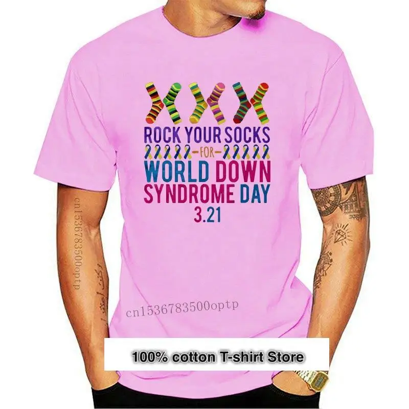 

Camiseta de media манга de Rock Your, para el día del синдром de Down, nueva