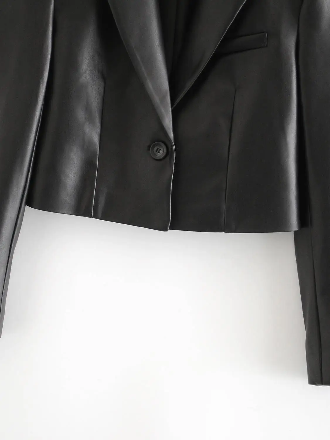 

HOT Short PU Faux Leather Blazers Women Leather Jacket Coat 2020 New Women's Jackets Outerwear Ladies Coats Female Leather Suit