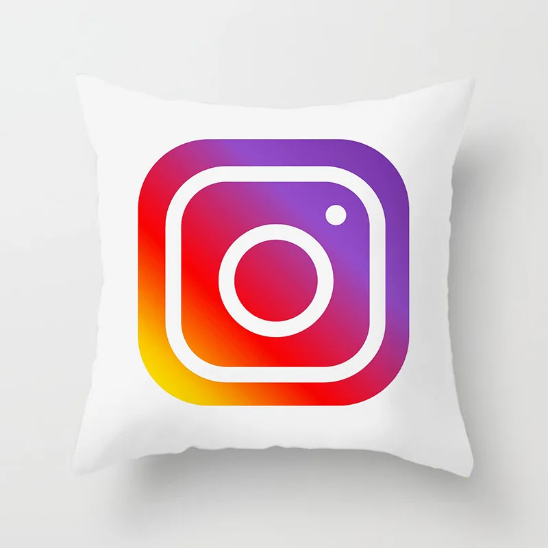 Новый бренд App наволочка для подушки Facebook Youtube Полиэстеровая подушка украшение