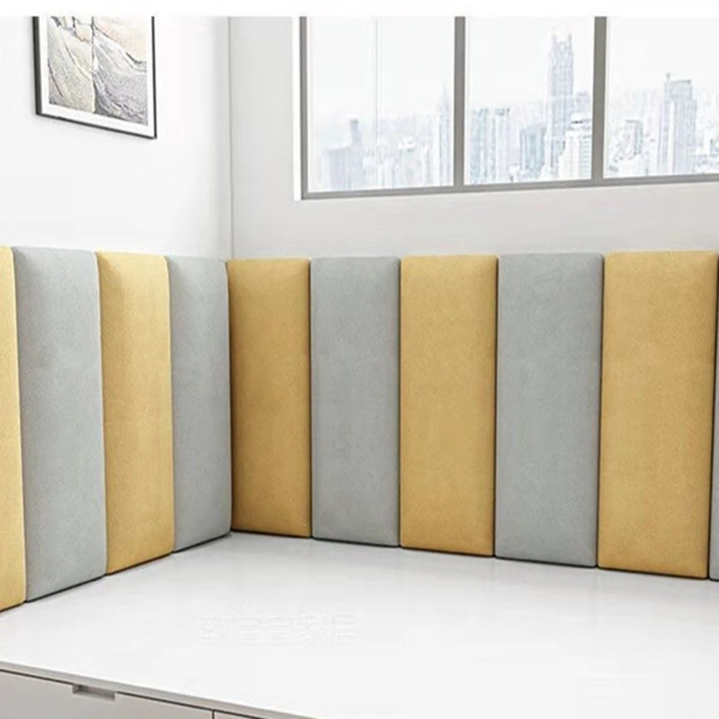 Мягкие противоударные 3D наклейки на стену настенная панель с изголовьем кровати