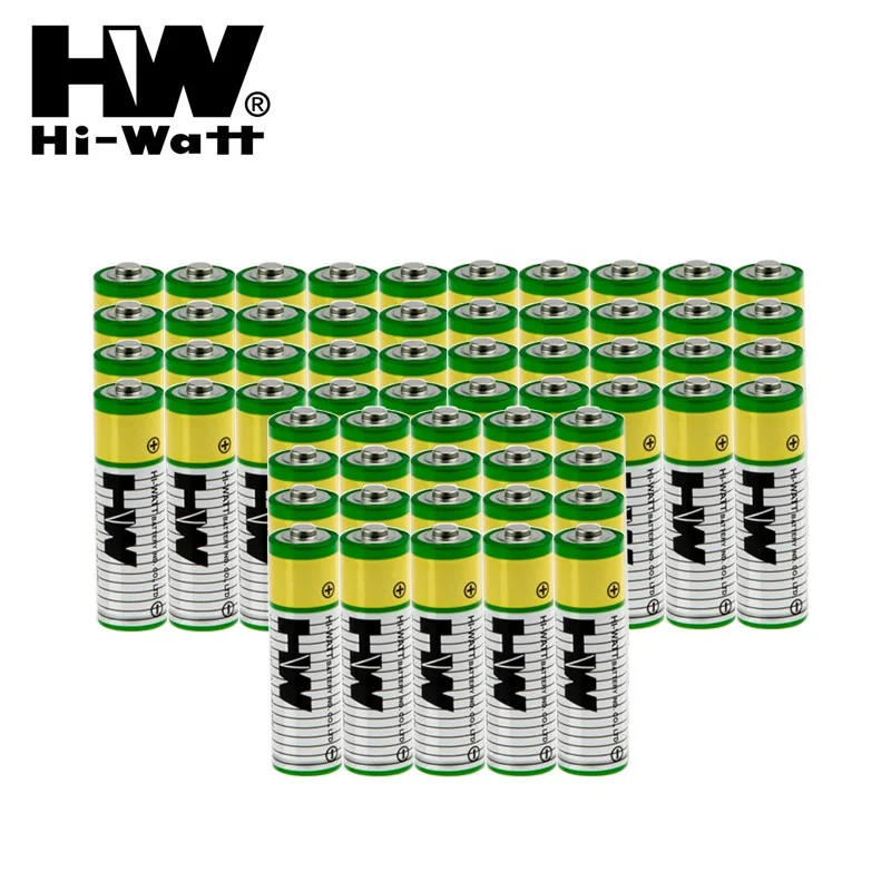 

62PCS Hi-Watt Alkaline Battery 1.5V AA Battery LR6 AA AM3 Single Use Dry Battery For remote control,wireless mouse,keyboard