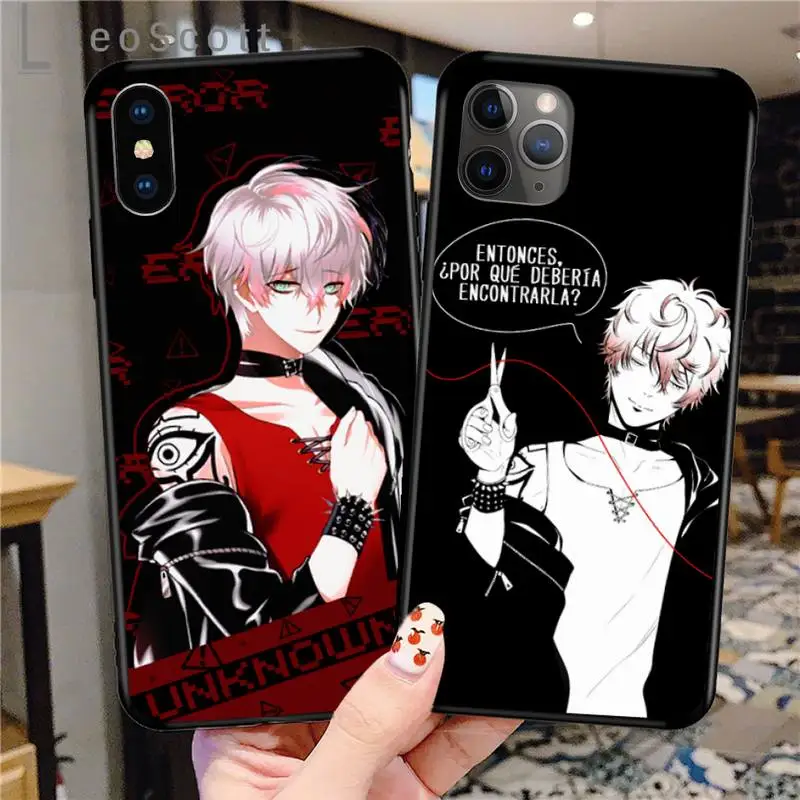 

Cool 707 Mystic Messenger Amine Phone Case for iPhone 11 12 pro XS MAX 8 7 6 6S Plus X 5S SE 2020 XR Cover Funda Shell