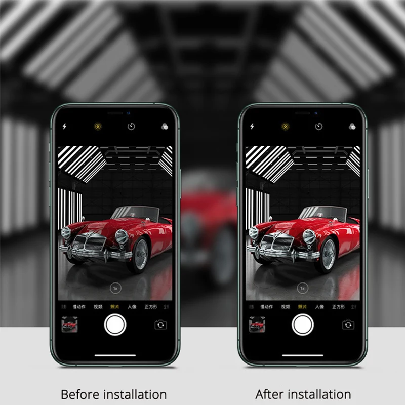 For iPhone 11 Pro/11 Pro Max Back Len Potective Ring Tempered Glass Metal Camera Lens Cover Screen Portector Case | Мобильные
