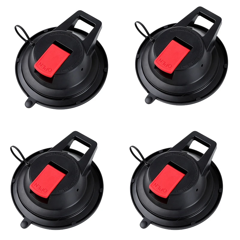 

4Pcs Vacuum Suction Cup Anchor with Fixed Hook Suction Cup Hook for Heavy-Duty Car Watch Strap Suitable for Car Bathroom