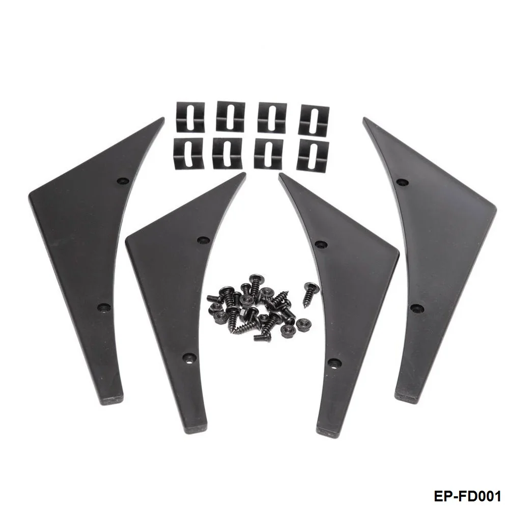 Передний бампер набор для губ Диффузор разделитель плавники спойлер тела