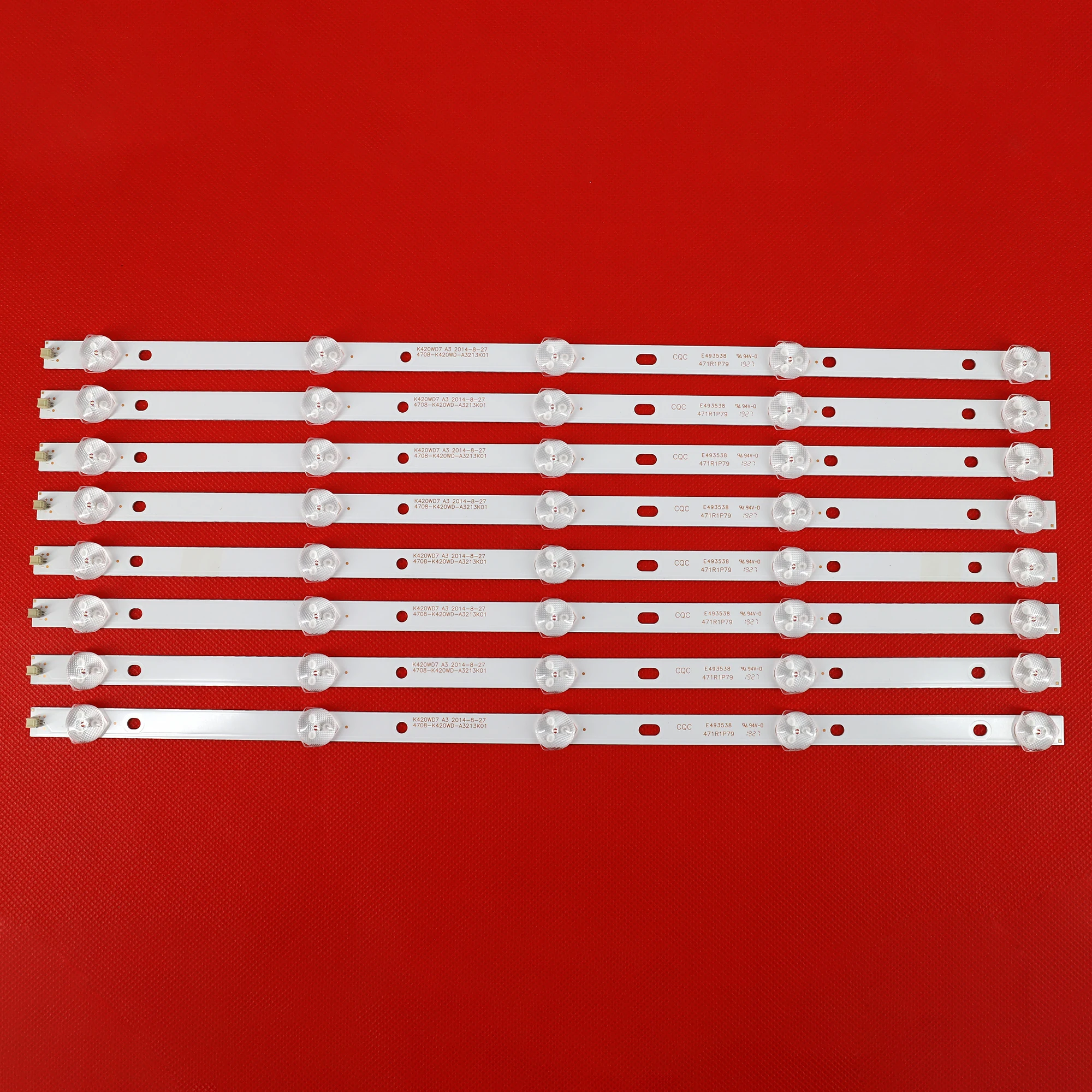 

100% New 40 pieces/set OF LED Backlight Strips For Philips 43PFT4001/60 43PFT6100S/67 43PHT4001/60 LED Bars 4708-K420WD-A3213k01