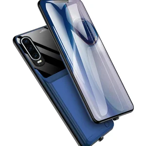 expower 10000 mah for oppo r17 r17 pro battery case shockproof smart charger case bule power bank fast charging power cover free global shipping