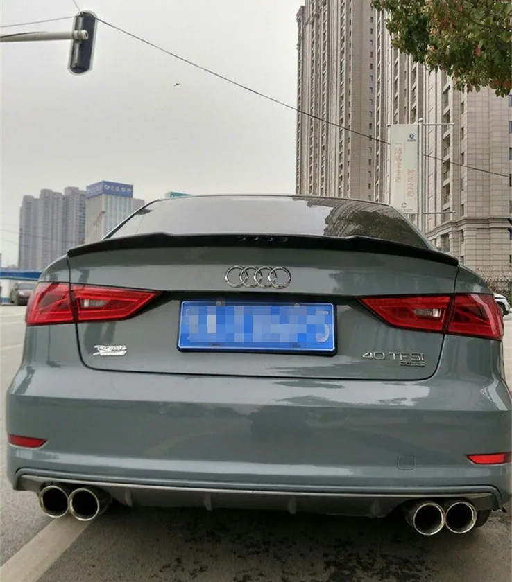 Спойлер для AUDI A4 2014-2016 высококачественный спойлер из АБС-пластика заднее крыло