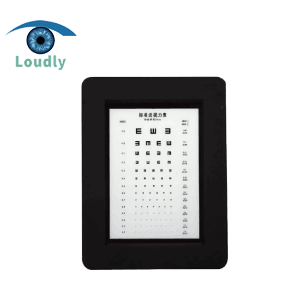 Громкий бренд лучшее качество оптический инструмент возле диаграмма остроты