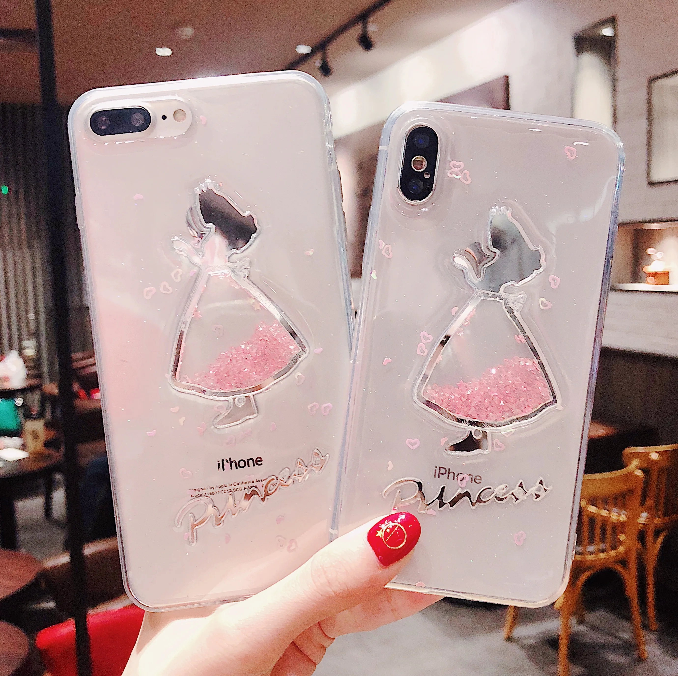 Cute 3D Cartoon Girl Phone Case for iPhone 11 Pro Max Drop-proof dust XR XS X 6 7 8 S Plus FUNDA |