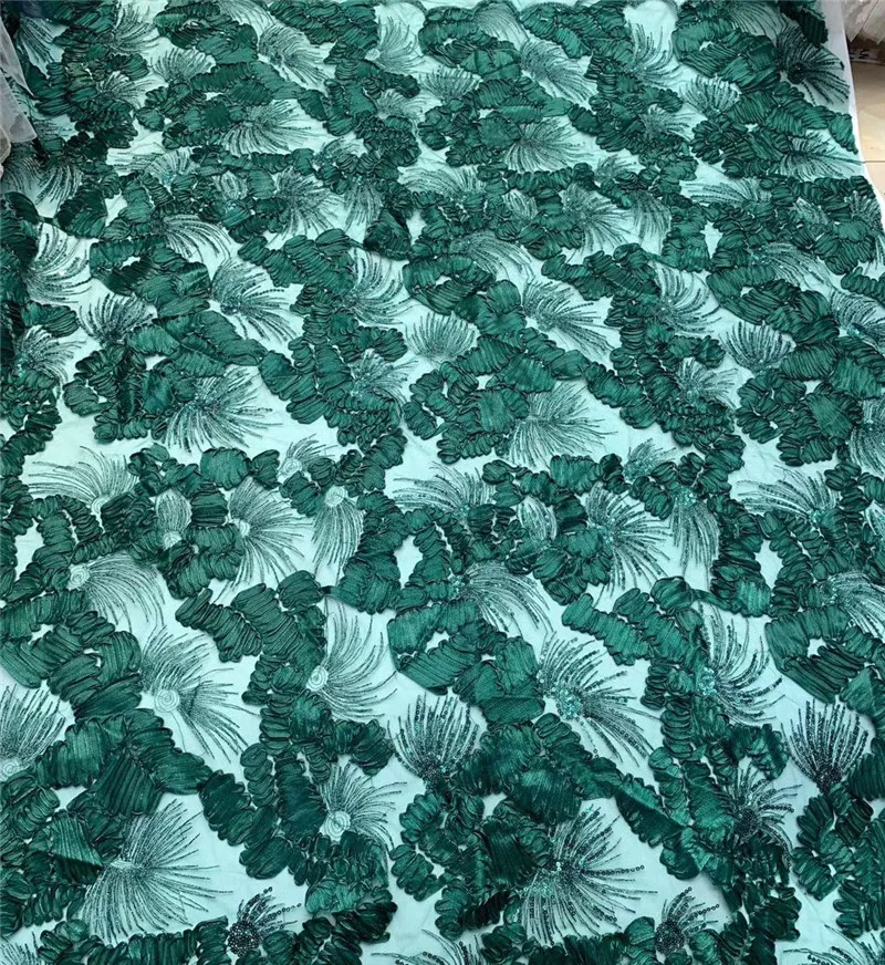 

MIQIER 2020 High Quality African nigerian tulle Lace Fabric cotton fabric Embroidery fabric with sequins Party Dress guipure