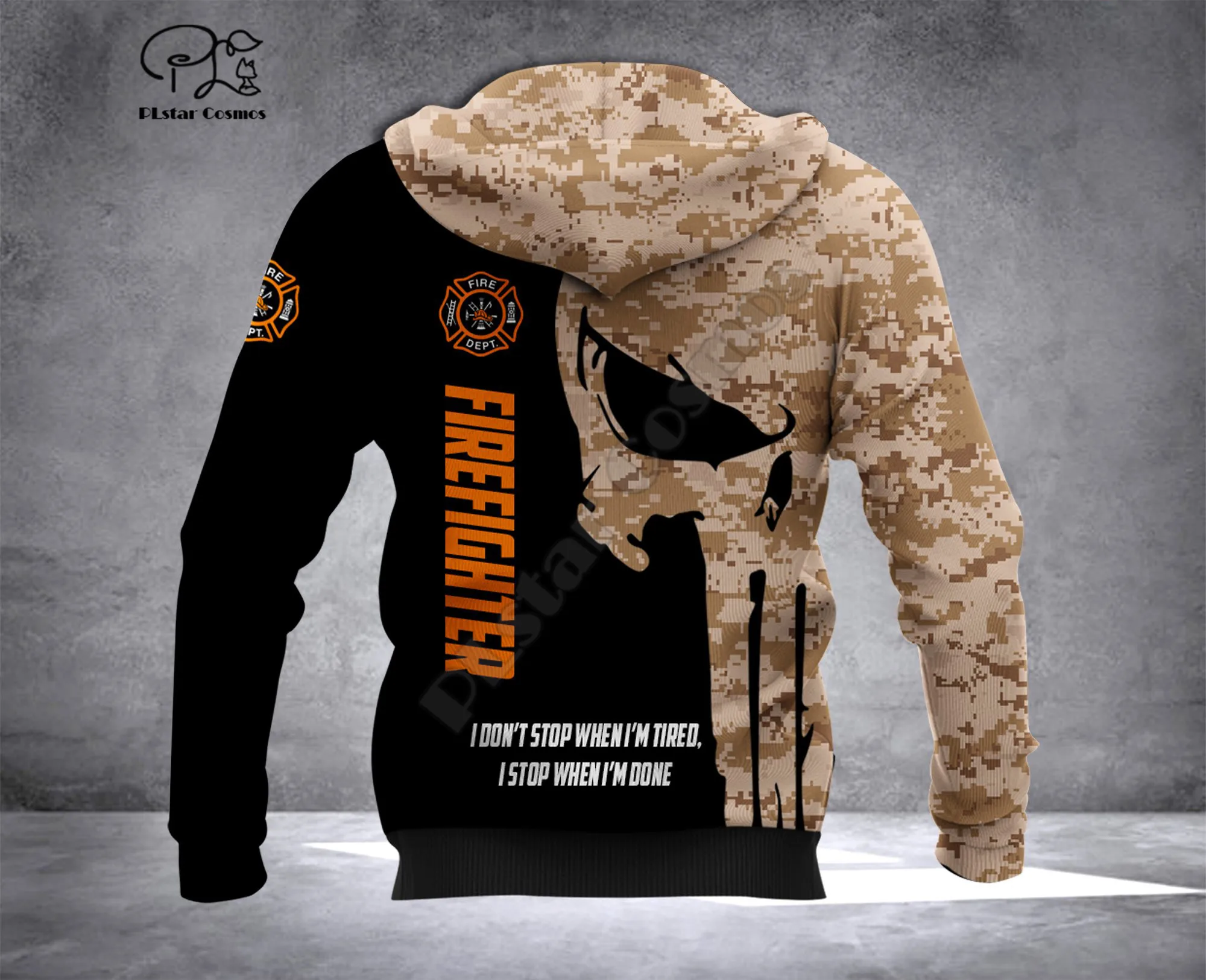 

PLstar Cosmos FIREFIGHTER 3d hoodies/Sweatshirt Winter autumn Harajuku streetwear women men