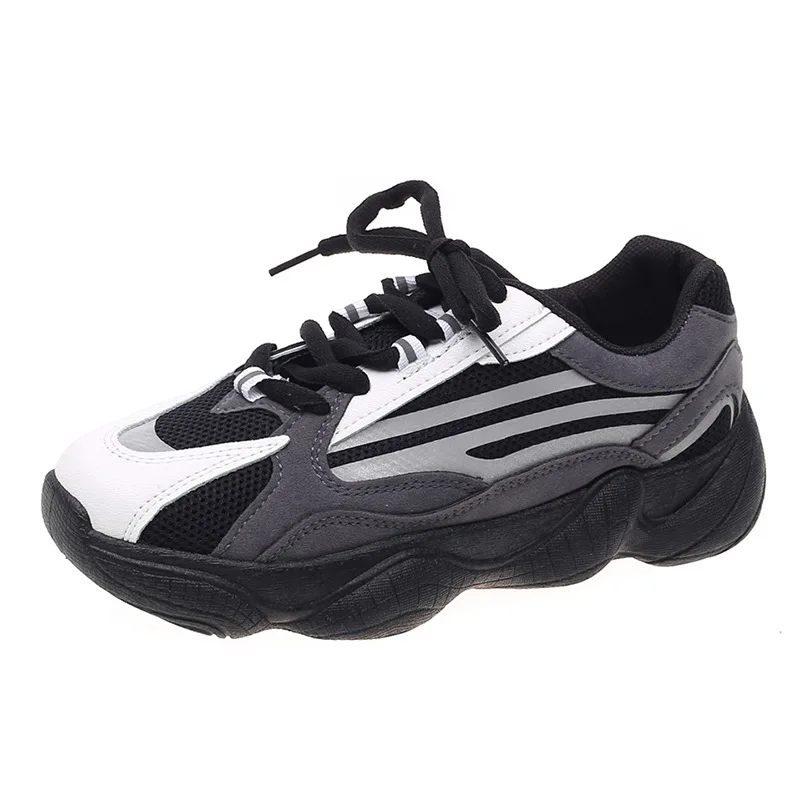 Женские удобные кроссовки с блестками массивные на танкетке флуоресцентная