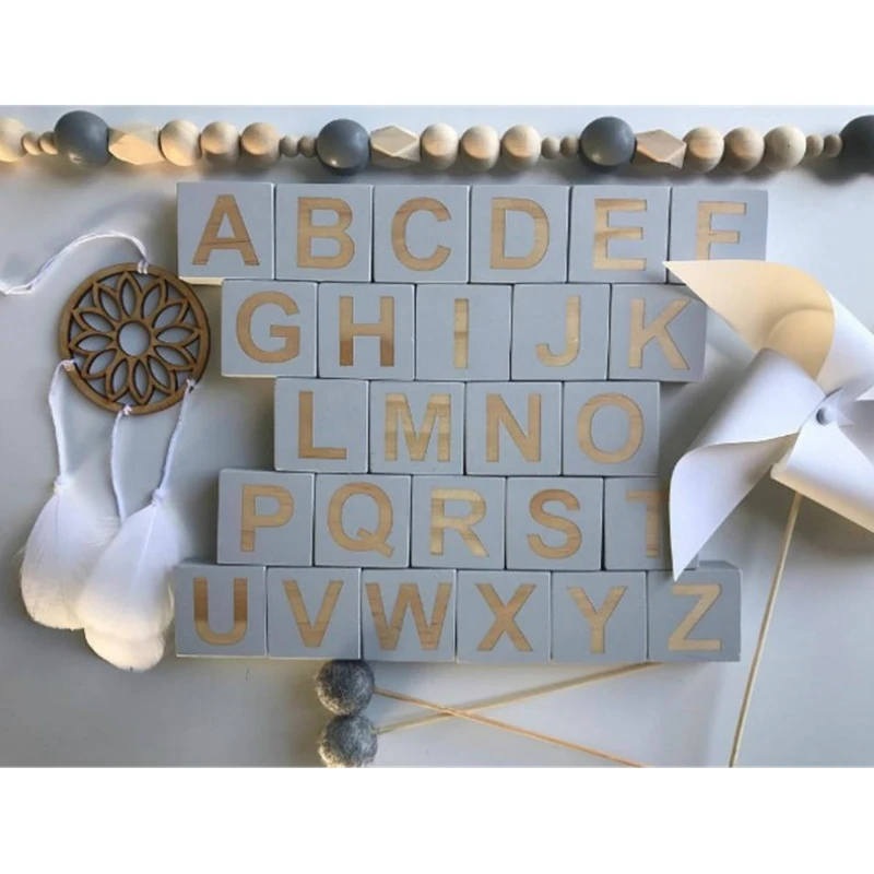 Деревянный алфавит с буквами ABC 26 дюймов|Декоративные буквы и цифры| |