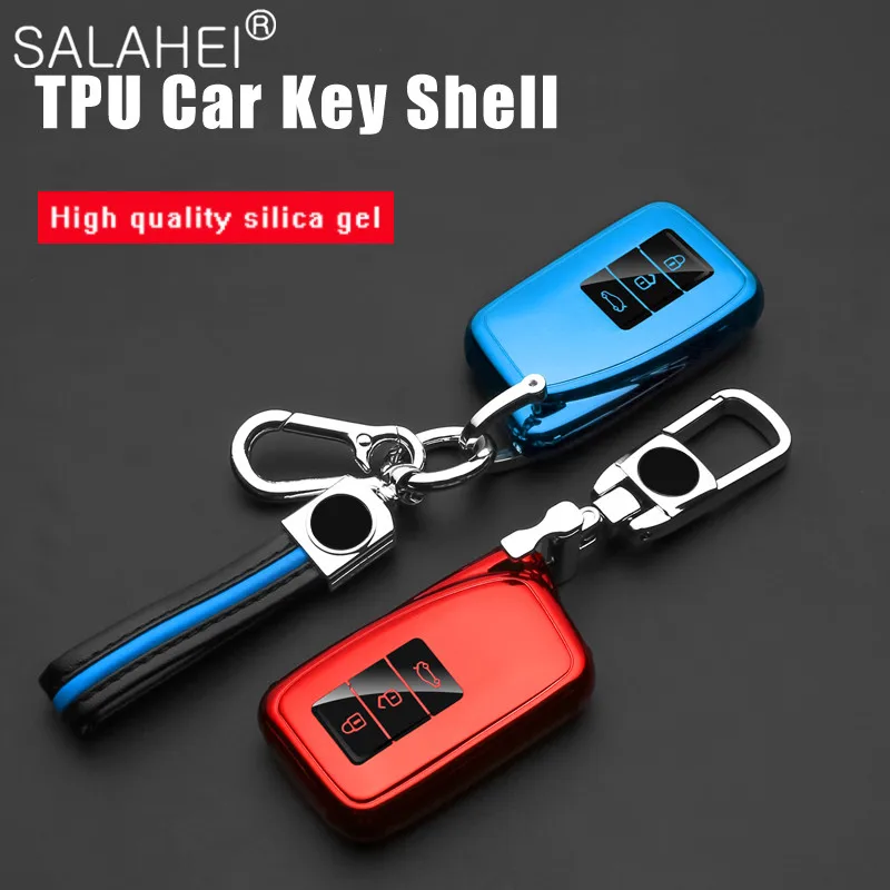 

3 Buttons Soft TPU Car Key Cover Case For Lexus NX GS RX IS ES GX LX RC 200 250 350 LS 450H 300H Keychain Keyring Accessories