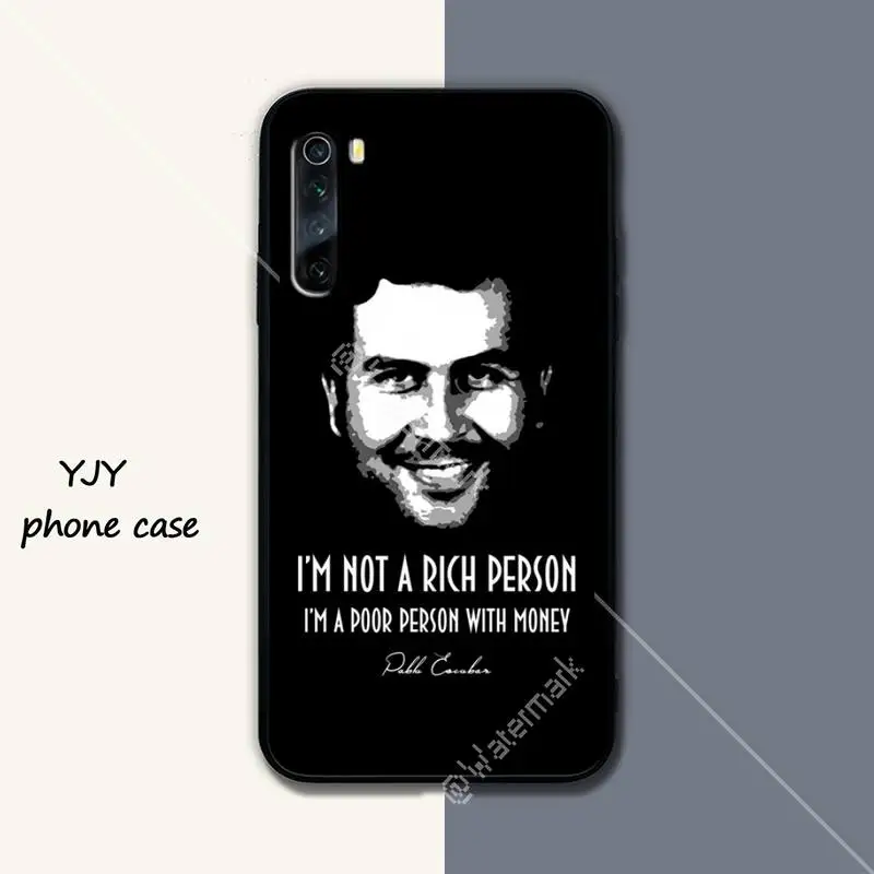 

Narcos TV series Pablo escobar Novelty phone cover case for xiaomi redmi 4X 5 plus 6 6A 7 7A 8 8A 9 note 4 8 T 9 pro max