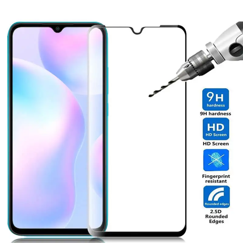 

1-2Pcs Full Cover For Xiaomi Redmi 9A Protective Glass on Xiomi Redmi 9A Screen Protector 3D Redme 9 A A9 Redmi9a M2006C3LG Film