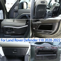 abs carbon fiber kitfor land rover defender 110 2020 2022car doorrear row seatco pilot glove boxspeaker cover accessories