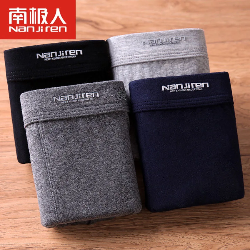 4pcs/Lot Mens Underwear Boxers Boxer Homme Male Underpants Brand Shorts Cueca Boxer Shorts Sexy Man Cotton Panites