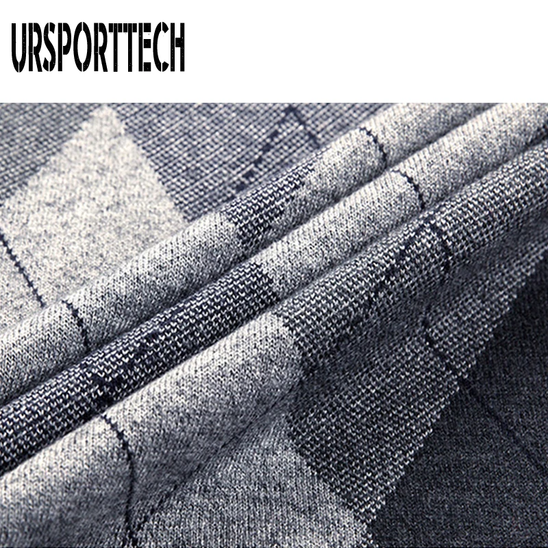 URSPORTTECH новый модный брендовый свитер Мужской пуловер с v-образным вырезом