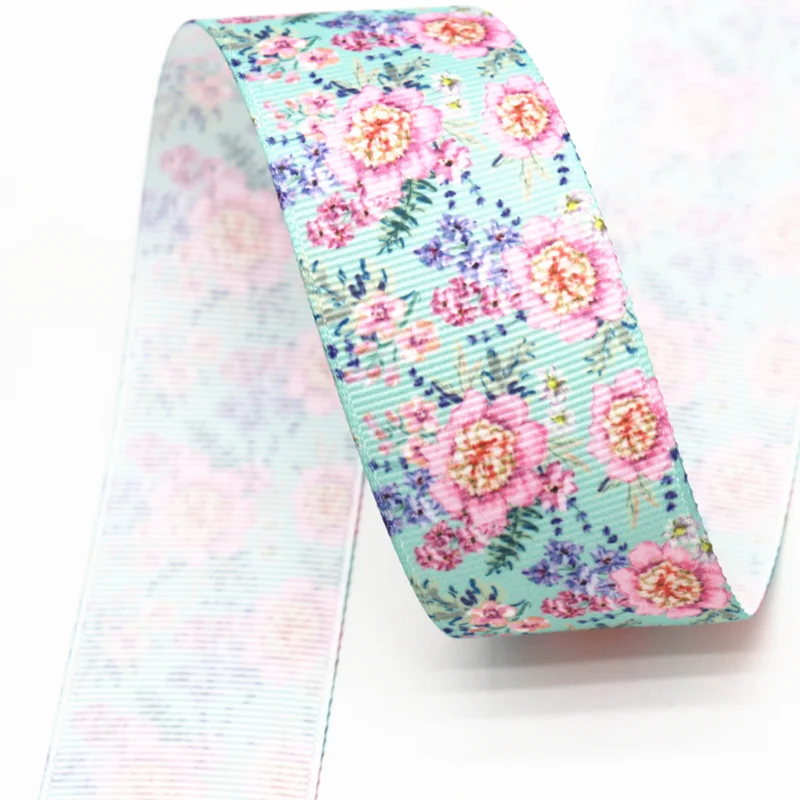 38mm10yards floral ribbon gift box package decoration bow rib | Ribbons