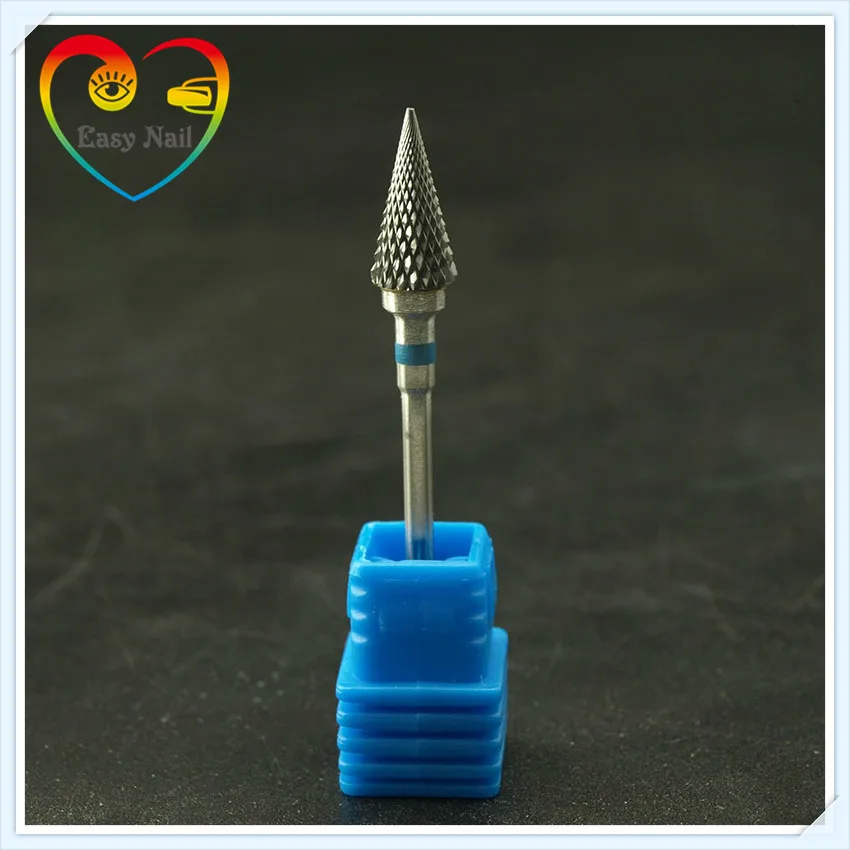 EasyNail, 1 шт. Pro. Конусное твердосплавное фрезерование ногтей сверло Электрический маникюр ногтей вращающийся заусенец кутикулы толкатель пилка для ногтей полированная тоже