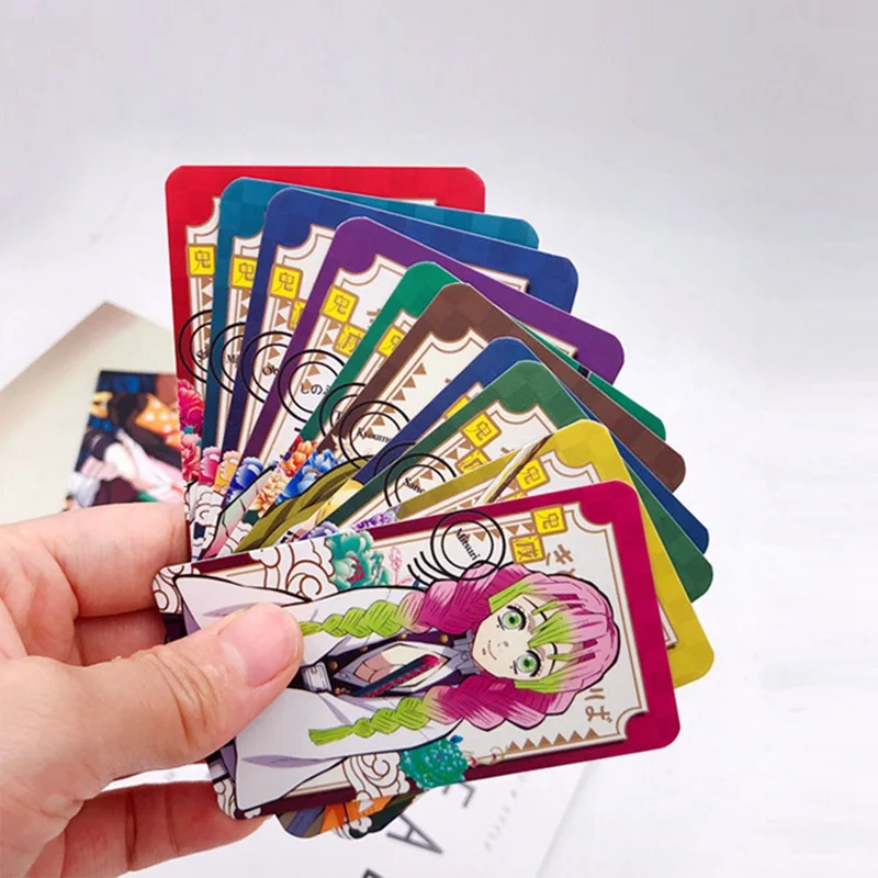

10Pcs/Set Anime Demon Slayer: Kimetsu no Yaiba Kamado Tanjirou Nezuko Photocard Character Card Kawaii For Kids Gift Stationery