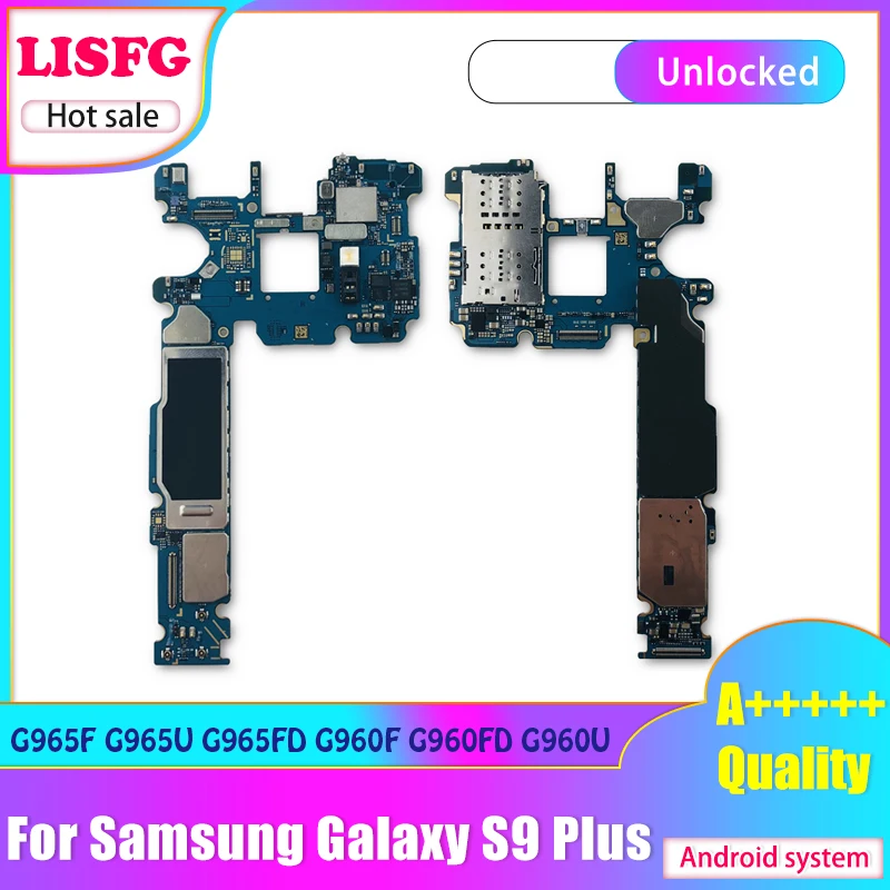 Оригинальная разблокированная материнская плата для Samsung Galaxy S9 Plus G965F G965FD G965U G960F