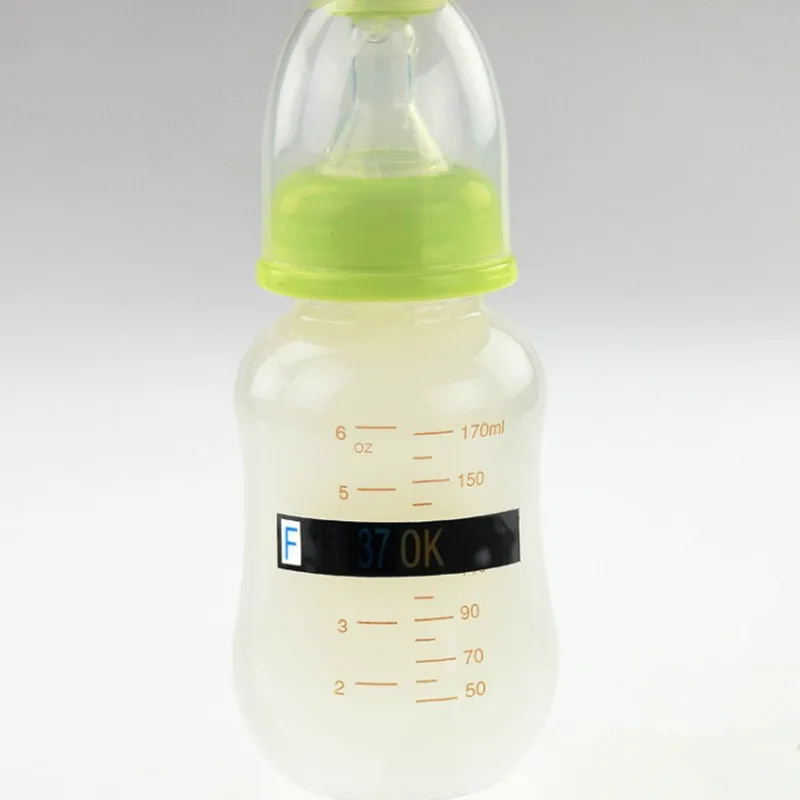 3 uds beb&eacute; term&oacute;metro para botella de leche de los ni&ntilde;os botella de leche botella de Prueba de Temperatura tira de papel de la etiqueta engomada de medici&oacute;n de temperatura de la tarjeta-2