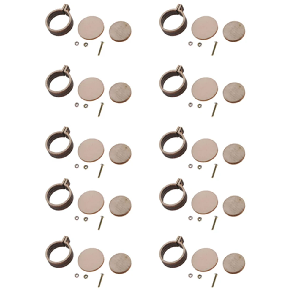 10pcs/set Mini Embroidery Hoop Round Wooden Small Embroidered Stretch Handmad Cross Stitch Frame Diy Crafts Tools | Дом и сад