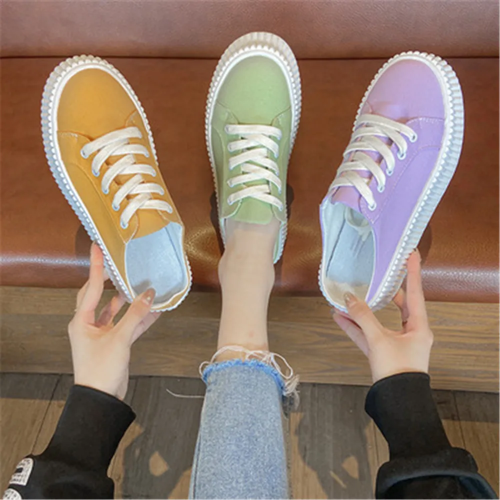 

Thick Soled Canvas Sports Shoes Baotou Half Slippers Women's Chunky Sneakers Newest No Heel Lazy Muffin White Shoes Summer 2021