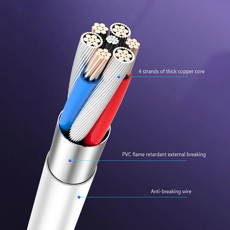 Кабель быстрой зарядки USB Type - C 2M 5A для Redmi Note 11t Pro K50 K30 K60 5G |