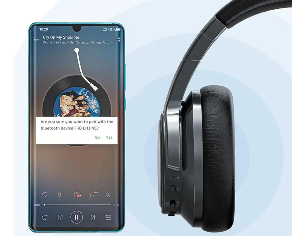 Наушники FiiO EH3 NC EH3NC с высоким разрешением шумоподавление ADI Bluetooth 5 0 Поддержка