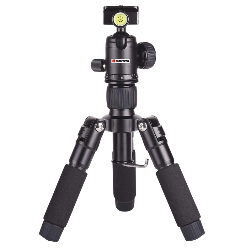 

KINFUTO Travel Tripod,Portable Tabletop Flexible Camera Tripod For Travel Load Up To 6Kg/12Lb With 1/4 Release Plate