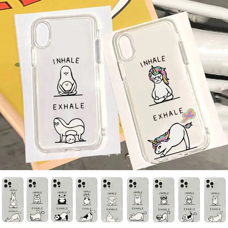 

INS Funny Art Yoga Phone Case for iPhone 11 12 13 mini pro XS MAX 8 7 6 6S Plus X 5S SE 2020 XR case