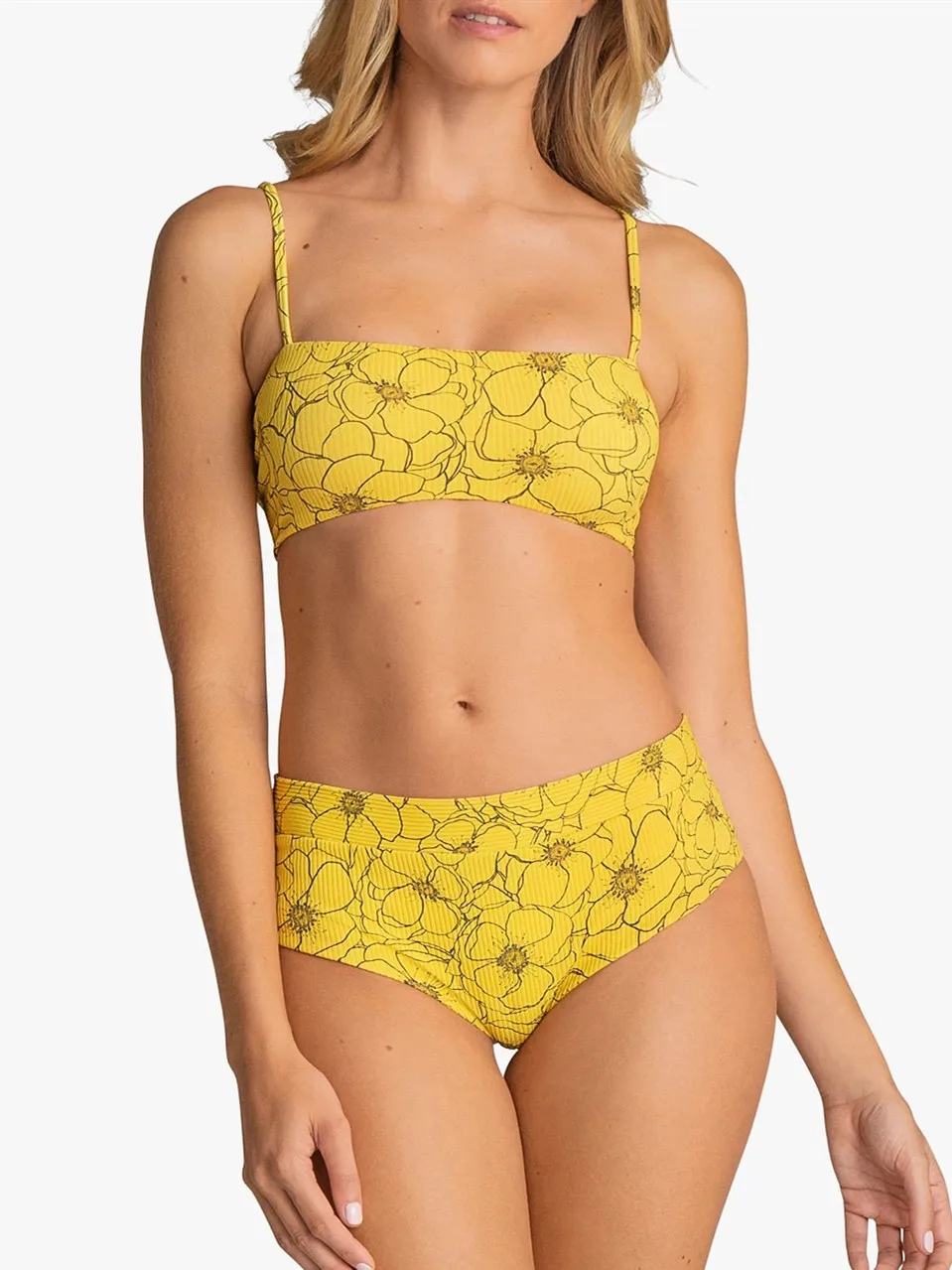 2021 сексуальный бразильский комплект бикини бандо с принтом женский купальник