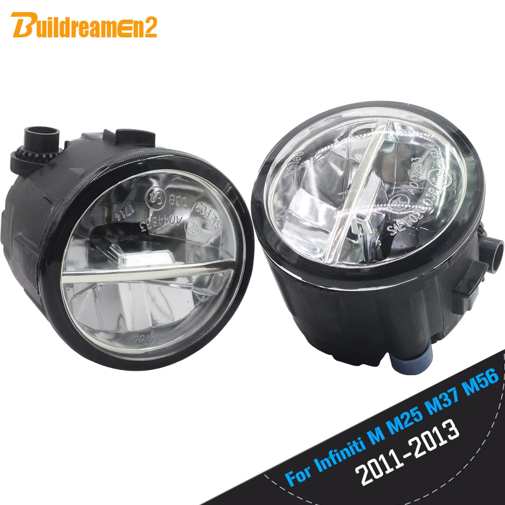 

Buildreamen2 2 X Car Styling LED Lamp 4000LM Fog Light Daytime Running Light DRL 12V For Infiniti M M25 M37 M56 2011 2012 2013