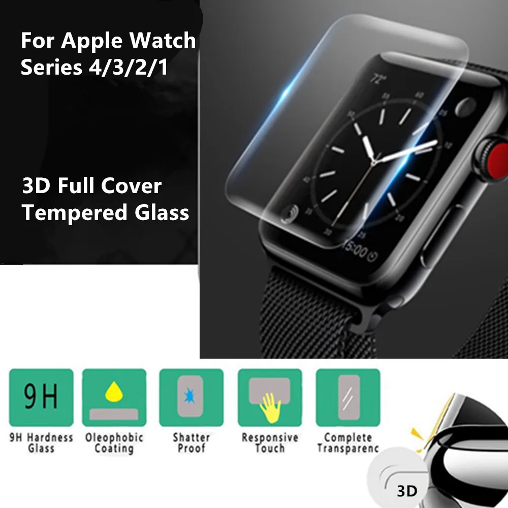 Гидрогелевая прозрачная 3d-пленка для защиты экрана часов Apple Watch серии 4/3/42/38 44/40/2/1