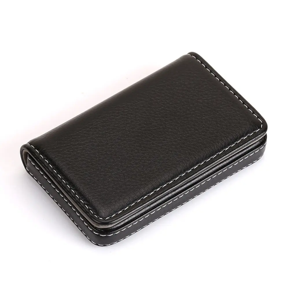 Mini Magnetic Design Card Holder Bag Business Package PU Leather Case For ID Credit Cards and Postcard 2019 New Dropshipping