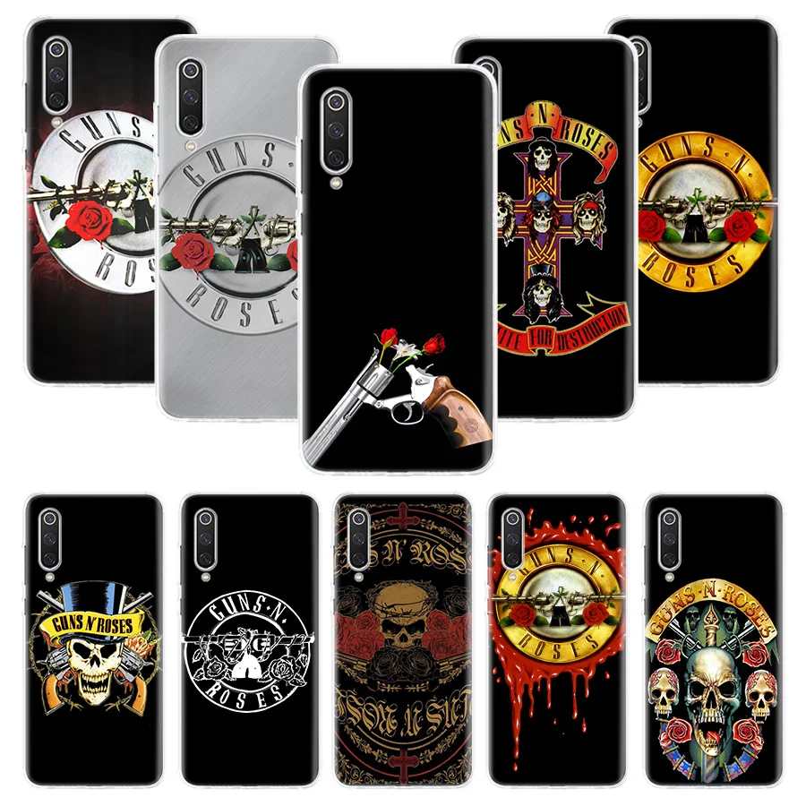 Чехол guns n roses для Xiaomi Redmi Note 10 9 9S 8 7 6 8T 8A 7A 6A S2 K30 K20 MI CC9 F1 Lite Pro мягкий чехол телефона