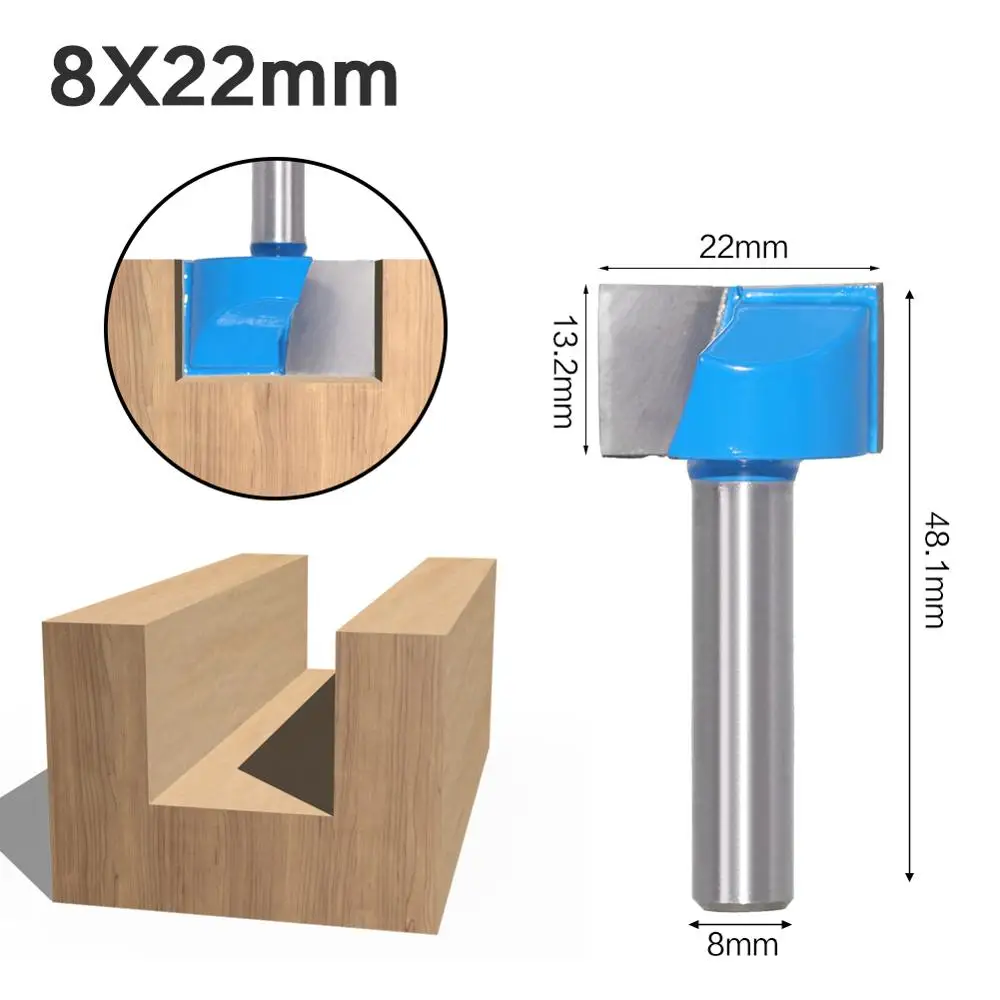 4 шт. 8 мм хвостовик нижней очистки древесины бит прямой маршрутизатор чистый