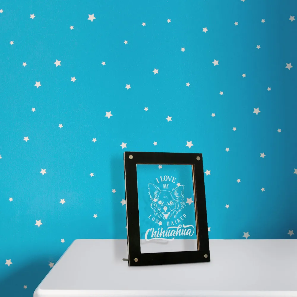 Я люблю свою длинношерстную собака чихуахуа персонализированная светодиодная